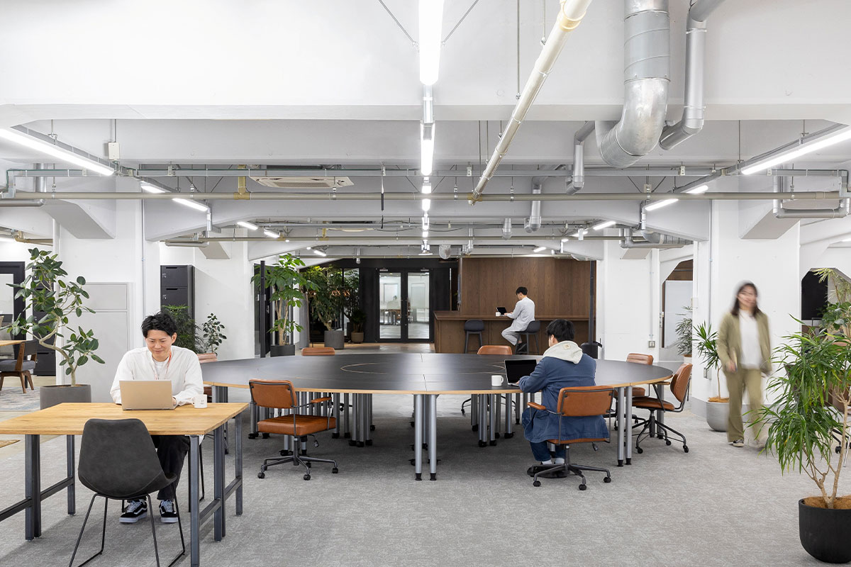 壁がなく、情報交換や交流がしやすい環境